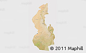Satellite 3D Map of White Nile, cropped outside