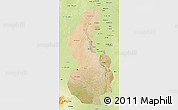 Satellite 3D Map of White Nile, physical outside