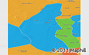 Political Panoramic Map of El Dewiem