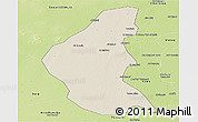 Shaded Relief Panoramic Map of El Dewiem, physical outside