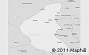 Silver Style Panoramic Map of El Dewiem
