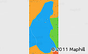 Political Simple Map of El Dewiem