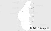 Silver Style Simple Map of El Dewiem
