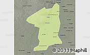 Physical 3D Map of El Geteina, darken, semi-desaturated