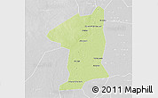 Physical 3D Map of El Geteina, lighten, desaturated