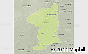 Physical 3D Map of El Geteina, semi-desaturated