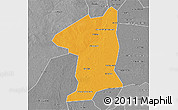 Political 3D Map of El Geteina, desaturated