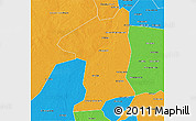 Political 3D Map of El Geteina
