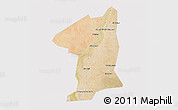 Satellite 3D Map of El Geteina, cropped outside