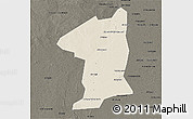 Shaded Relief 3D Map of El Geteina, darken