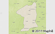 Shaded Relief 3D Map of El Geteina, physical outside