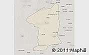 Shaded Relief 3D Map of El Geteina, semi-desaturated