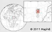 Blank Location Map of El Geteina, highlighted parent region