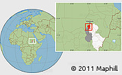 Savanna Style Location Map of El Geteina, highlighted parent region, highlighted grandparent region