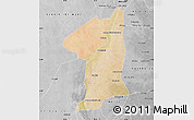 Satellite Map of El Geteina, desaturated
