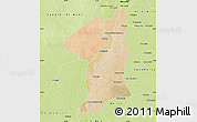 Satellite Map of El Geteina, physical outside