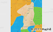 Satellite Map of El Geteina, political outside