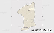 Shaded Relief Map of El Geteina, cropped outside