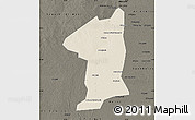 Shaded Relief Map of El Geteina, darken