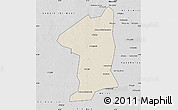 Shaded Relief Map of El Geteina, desaturated