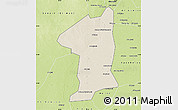 Shaded Relief Map of El Geteina, physical outside