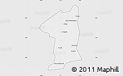 Silver Style Map of El Geteina, single color outside