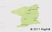 Physical Panoramic Map of El Geteina, cropped outside