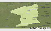 Physical Panoramic Map of El Geteina, darken