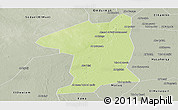 Physical Panoramic Map of El Geteina, semi-desaturated