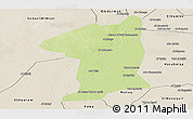 Physical Panoramic Map of El Geteina, shaded relief outside