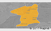 Political Panoramic Map of El Geteina, desaturated