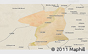 Satellite Panoramic Map of El Geteina, shaded relief outside