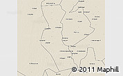 Shaded Relief 3D Map of Kawa