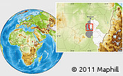 Physical Location Map of Kawa, highlighted parent region, highlighted grandparent region
