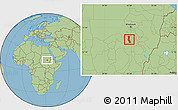 Savanna Style Location Map of Kawa