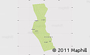 Physical Map of Kawa, cropped outside