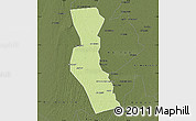 Physical Map of Kawa, darken