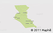 Physical Panoramic Map of Kawa, cropped outside