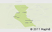 Physical Panoramic Map of Kawa, lighten