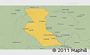 Savanna Style Panoramic Map of Kawa