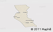 Shaded Relief Panoramic Map of Kawa, cropped outside