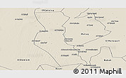 Shaded Relief Panoramic Map of Kawa