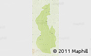 Physical Map of White Nile, lighten