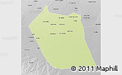 Physical 3D Map of Eddein, desaturated