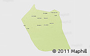 Physical 3D Map of Eddein, single color outside