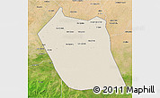 Shaded Relief 3D Map of Eddein, satellite outside