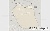 Shaded Relief 3D Map of Eddein, semi-desaturated