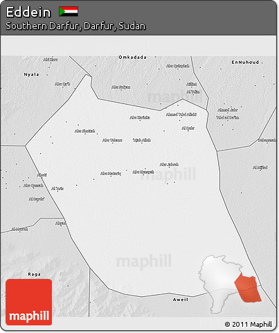 Silver Style 3D Map of Eddein