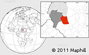 Blank Location Map of Eddein, highlighted parent region, highlighted grandparent region