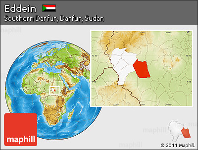 Physical Location Map of Eddein, highlighted parent region